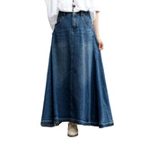 Ausgestellter Jeansrock in A-Linie